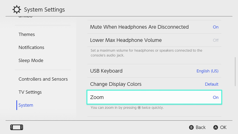 Illustration for article titled How To Use The Switch’s Zoom Feature To Make Game Text Bigger